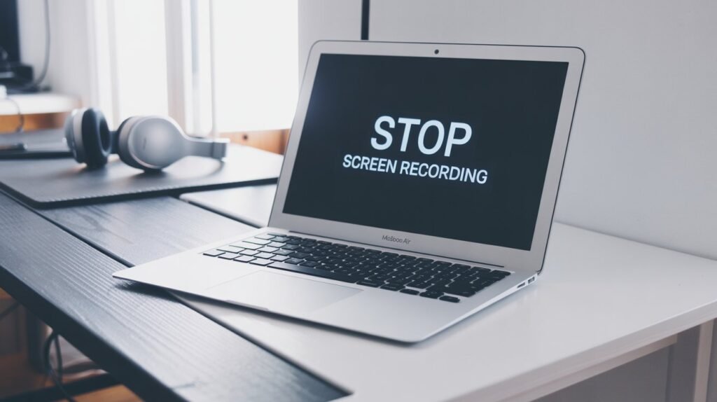 Stop Screen Recording on MacBook