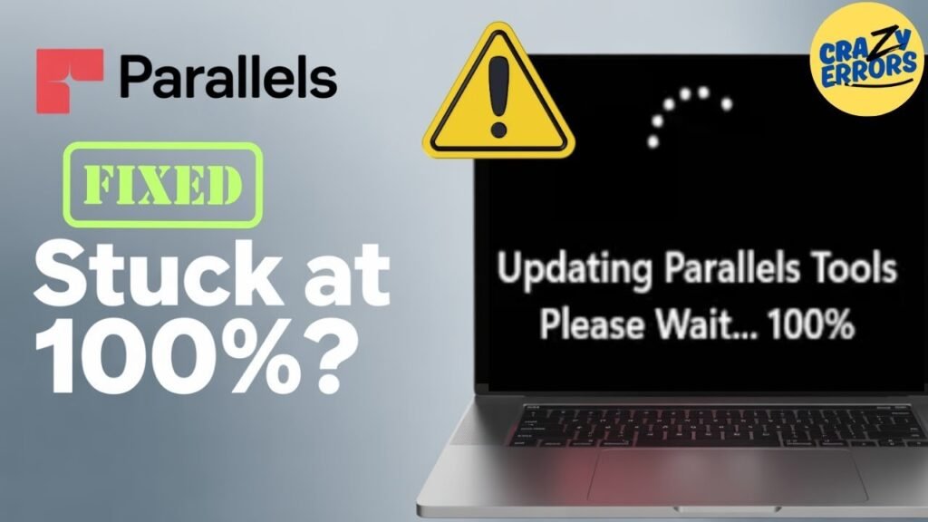 Fix Parallels Update Stuck at 100%