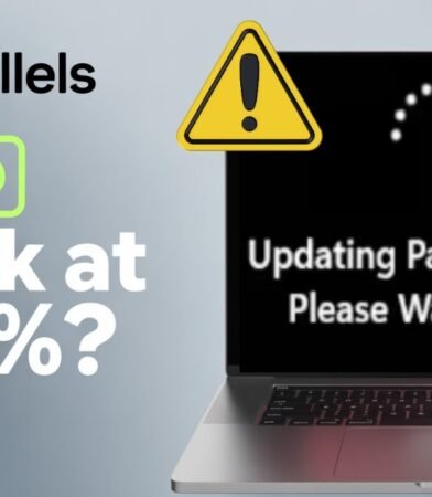 Fix Parallels Update Stuck at 100%