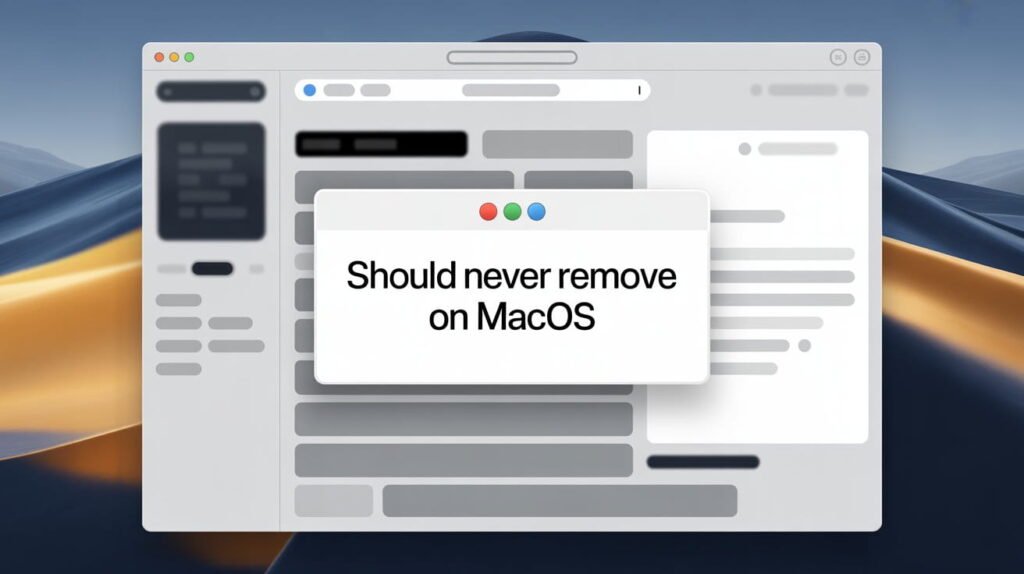 files you should never delete on Mac