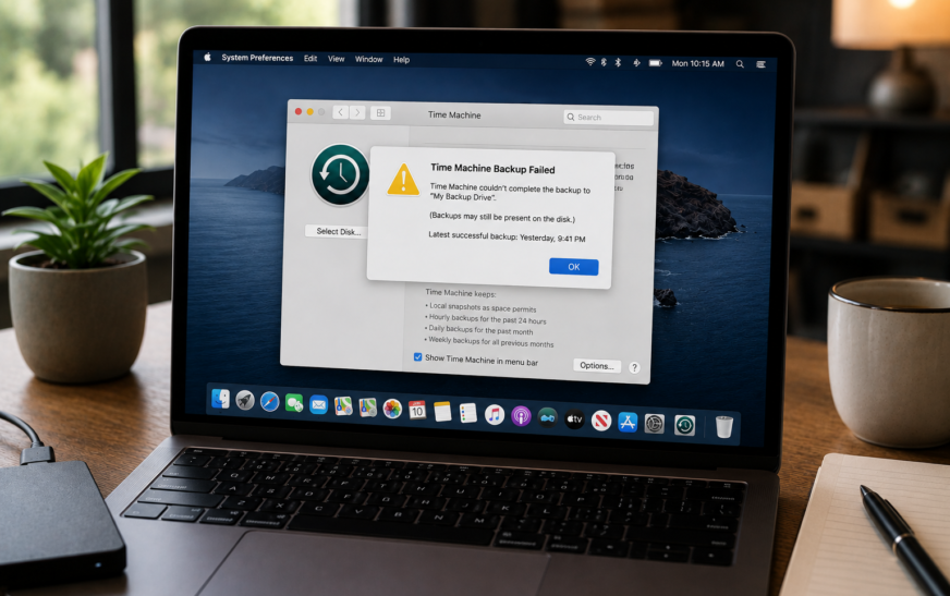 Mac Time Machine Backup Failed — How to Fix Backup Not Completing