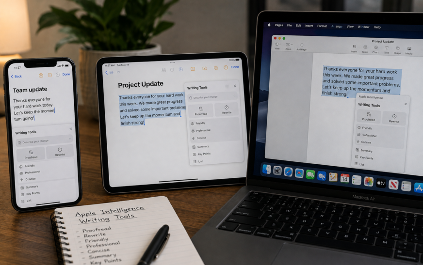Apple Intelligence Writing Tools