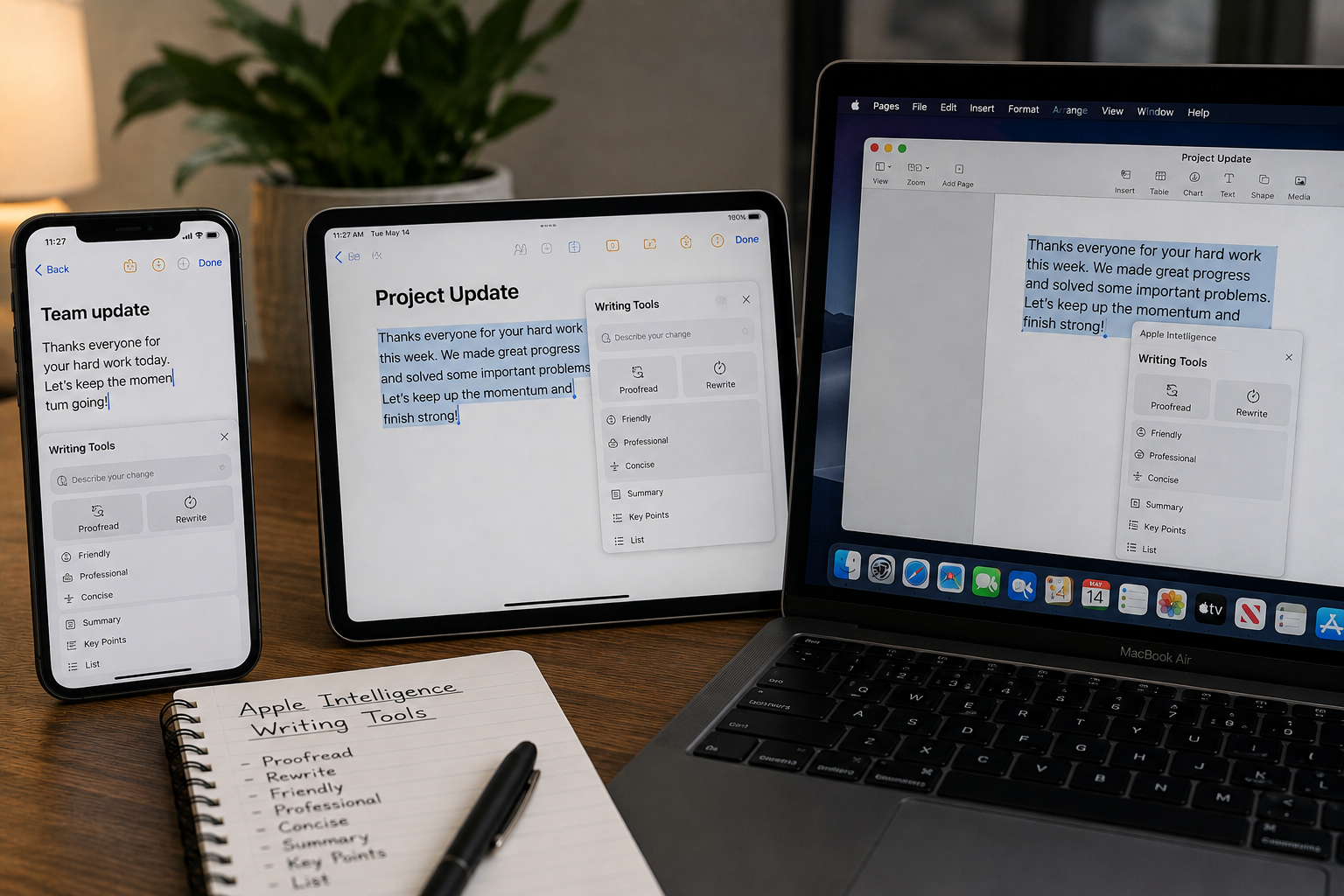 How to Use Apple Intelligence Writing Tools on iPhone, iPad and Mac