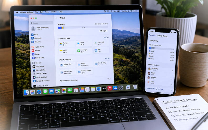 iCloud Shared Storage for Family