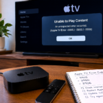 Apple TV Error -3905